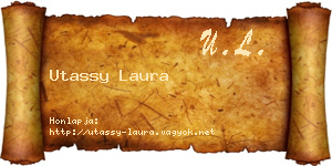 Utassy Laura névjegykártya